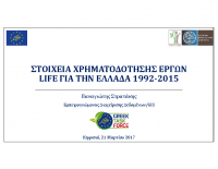 Στοιχεία χρηματοδότησης έργων LIFE - Στρατάκης